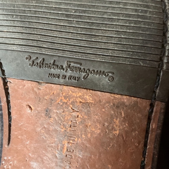 Salvatore Ferragamo Black Leather Loafers - Picture 12 of 16